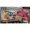 Image 1 : SHELF OF ASSORTED BARBIE DOLL ACCESSORIES & MCDONALDS BARBIE TOYS