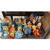 Image 4 : SHELF OF ASSORTED FIGURINES INCLUDING; THE SIMPSONS, SMURFS, BURT & ERNIE, SNOW WHITE & THE SEVEN