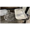 Image 3 : SHELF OF ASSORTED GLASSWARE & SERVING DISHES