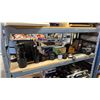 Image 1 : SHELF OF ASSORTED VINTAGE CAMERA EQUIPMENT INCLUDING; KONICA T-3 CAMERA, SOLIGOR 70-220MM LENS,