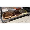 Image 1 : SHELF OF ASSORTED SERVING PLATES