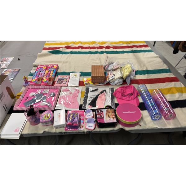 BOX OF ASSORTED BARBIE DOLL ACCESSORIES, CLOTHING & MORE