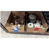 Image 2 : SHELF OF ASSORTED ITEMS INCLUDING; COLLECTIBLE JAPANESE CUPS, GLASSWARE & MORE