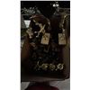Image 5 : SHELF OF ASSORTED ITEMS INCLUDING; TROPHIES, VINTAGE OFFICE SUPPLIES & MORE