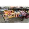 Image 1 : SHELF OF ASSORTED VINTAGE TOYS & DOLLS