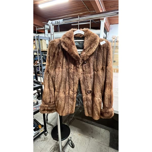 HERMAN'S FURS FUR JACKET SIZE UNKNOWN