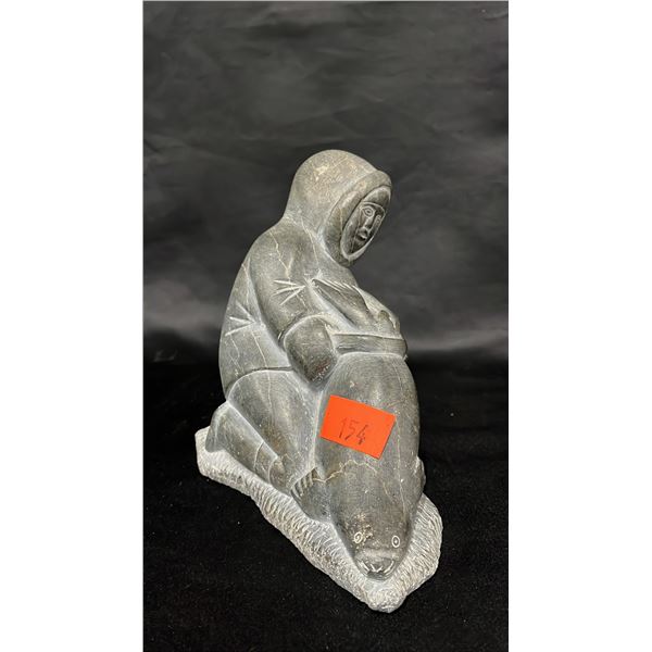 INUIT SOAPSTONE CARVING E-91716