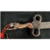 Image 4 : CAT & DRAGON MOTIF CEREMONIAL STAINLESS STEEL KNIFE WITH BOX