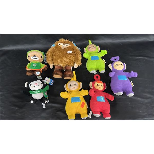 ASSORTED COLLECTIBLE STUFFED TOYS; TELETUBBIES & OLYMPICS