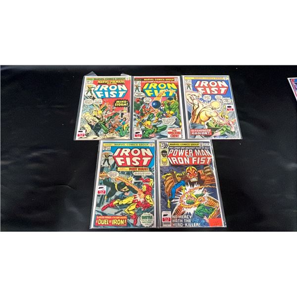 MARVEL IRON FIST #1, 4, 11 & #25 COMIC BOOKS & MARVEL POWER MAN AND IRON FIST #53 COMIC BOOK