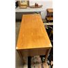 Image 3 : DANISH MODERN 6-DRAWER DESK WITH KEY 53" X 23" X 28.5" (DAMAGE ON TOP)