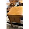 Image 5 : DANISH MODERN 6-DRAWER DESK WITH KEY 53" X 23" X 28.5" (DAMAGE ON TOP)