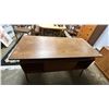 Image 3 : DANISH MODERN 4-DRAWER 1-REAR DROP DOWN CABINET DESK WITH KEY 53" X 25.5" X 27.5"