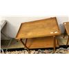 Image 1 : DANISH MODERN MADE IN DENMARK POUL HUNDEVAD, VAMDRUP 2-TIER ROLLING SERVING CART 29.5" X 17" X