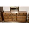 Image 6 : KROEHLER 4-PC BEDROOM SET INCLUDING; 9-DRAWER DRESSER WITH VANITY (66" X 18" X 30"), 5-DRAWER