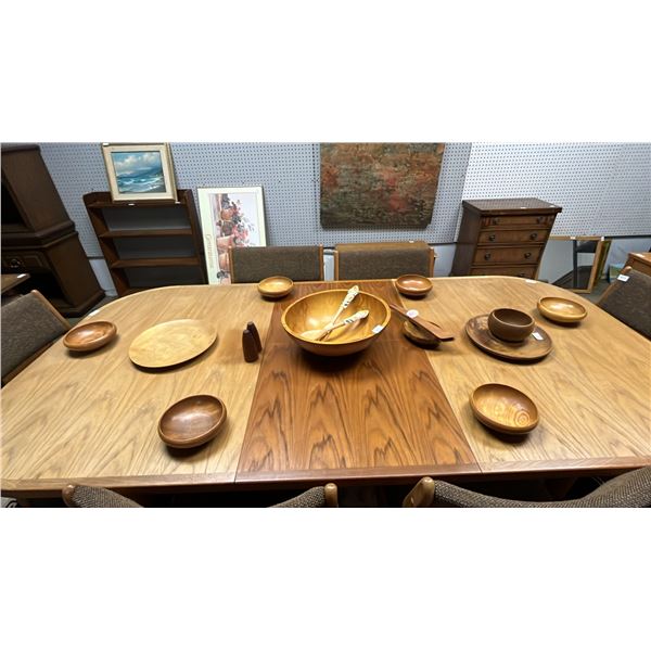 ASSORTED WOOD DINNERWARE