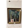 Image 1 : FRAMED ORIGINAL OIL ON BOARD TITLED "THE RAISING OF LAZARUS #18" 14".5" X 17"