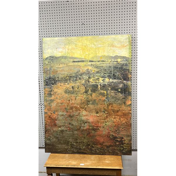 ORIGINAL WATERCOLOUR ON BOARD BY MARGARETHA BOOTSMA 48" X 36"