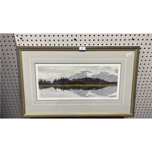 FRAMED LEP (2/275) BY FRANK TOWNSLEY TITLED "GLACIAL HARMONY" 28" X 17"