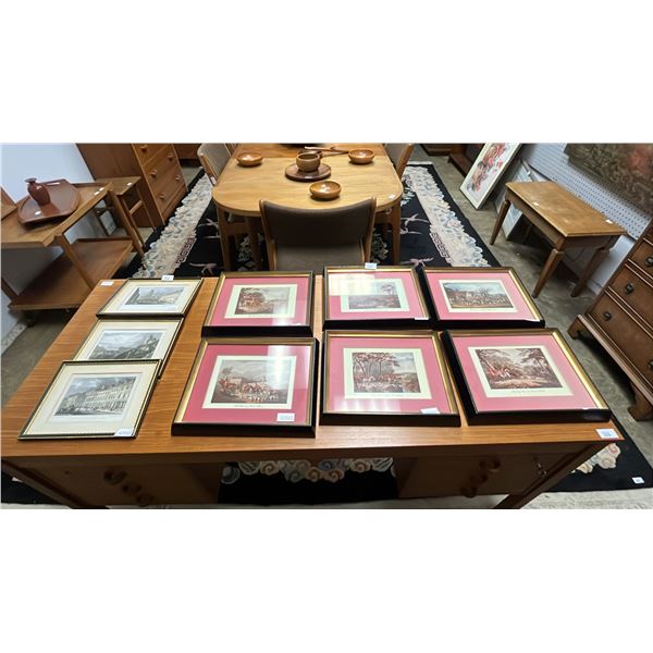 (9) PIECES OF ASSORTED FRAMED ARTWORK