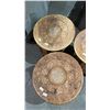 Image 3 : (3) ASSORTED HEAVILY CARVED OCTAGONAL FOLDING SIDE TABLES