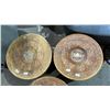 Image 4 : (3) ASSORTED HEAVILY CARVED OCTAGONAL FOLDING SIDE TABLES