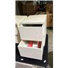 Image 4 : FOLDING TABLE, (2) NIGHT STANDS & 2-DRAWER METAL FILE CABINET