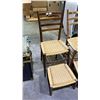 Image 1 : WOVEN CHAIR WITH FOOT REST