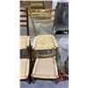 Image 1 : WOVEN CHAIR WITH FOOT REST