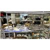Image 1 : SHELF OF ASSORTED FLATWARE & LARGE SILVER PLATED SERVING DISH