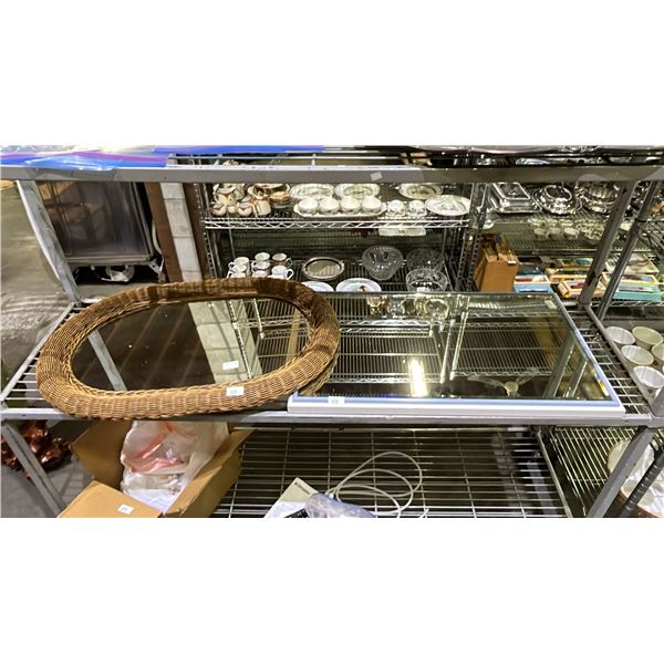 (2) ASSORTED FRAMED MIRRORS