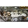 Image 1 : SHELF OF ASSORTED DINNERWARE INCLUDING; JERSEY POTTERY, POOLE PLATES & MORE