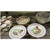 Image 3 : SHELF OF ASSORTED DINNERWARE INCLUDING; GLASS BOWLS, COLLECTIBLE PLATES, MUGS & MORE