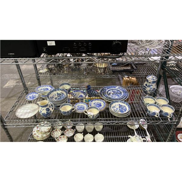 35-PC WEDGWOOD WILLOW BONE CHINA SET & MORE