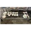 Image 1 : 21-PC ROYAL DOULTON BONE CHINA SET, ROY KIRKAM REDOULE ROSES TEA CUP SET & BRUSH SET