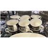 Image 5 : 57-PC MIKASA INTAGLIO CAC01 ARABELLA DINNERWARE SET