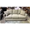 Image 1 : FABRIC SOFA BED WITH THROW PILLOWS