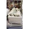 Image 2 : FABRIC SOFA BED WITH THROW PILLOWS