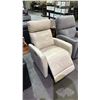 Image 1 : LEATHER-LIKE ELECTRIC RECLINER WITH POWER CORD (UNKNOWN WORKING CONDITION, RECLINES BRIEFLY THEN