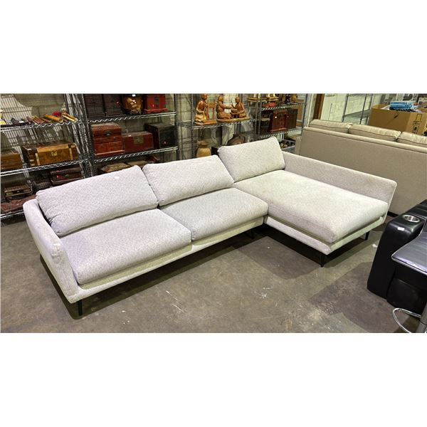 2-PC FABRIC SECTIONAL SOFA (SOME CLEANING REQUIRED)
