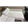 Image 3 : 2-PC FABRIC SECTIONAL SOFA (SOME CLEANING REQUIRED)