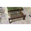 Image 1 : GLASS TOP END TABLE 18" X 24" X 13"