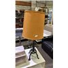 Image 3 : DESK, DESK LAMP WITH SHADE & WOOD FURNITURE PIECES