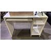 Image 4 : DESK, DESK LAMP WITH SHADE & WOOD FURNITURE PIECES