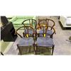 Image 1 : SET OF 4 DINING CHAIRS