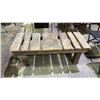 Image 1 : VINTAGE WOOD BENCH 48" X 20" X 18"
