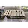 Image 2 : VINTAGE WOOD BENCH 48" X 20" X 18"