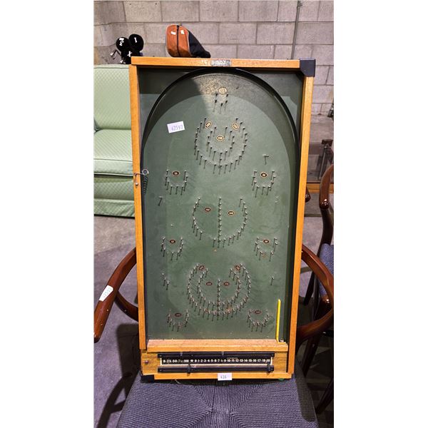 VINTAGE KAY MADE IN LONDON BAGATELLE GAME WITH BALLS