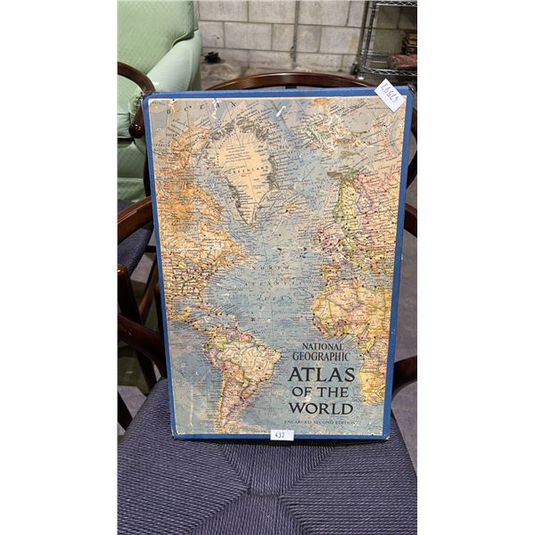 VINTAGE 1966 NATIONAL GEOGRAPHIC ATLAS OF THE WORLD ENLARGED SECOND EDITION
