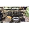 Image 1 : 9 WOOD CHAIRS